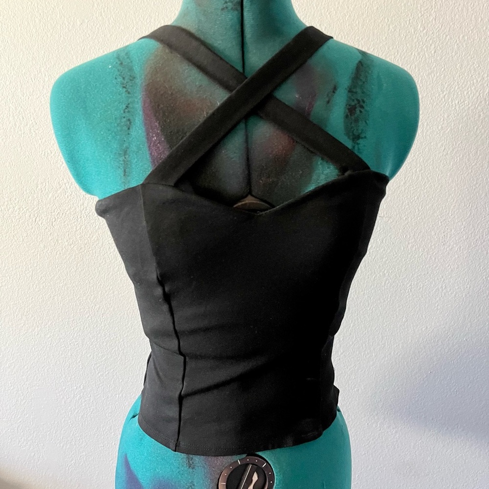 Vintage Style Front-Cross Top